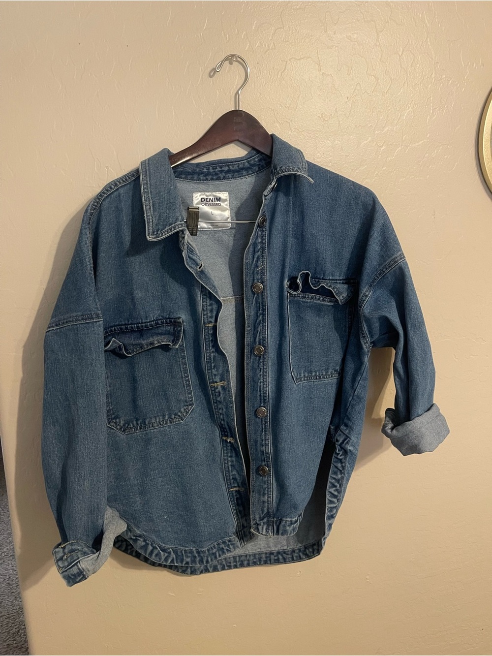 Denim&Co Light Blue Washed Denim Jacket